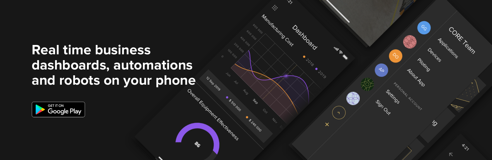 The mobile app extends the power of the Aitheon Platform to Android devices 